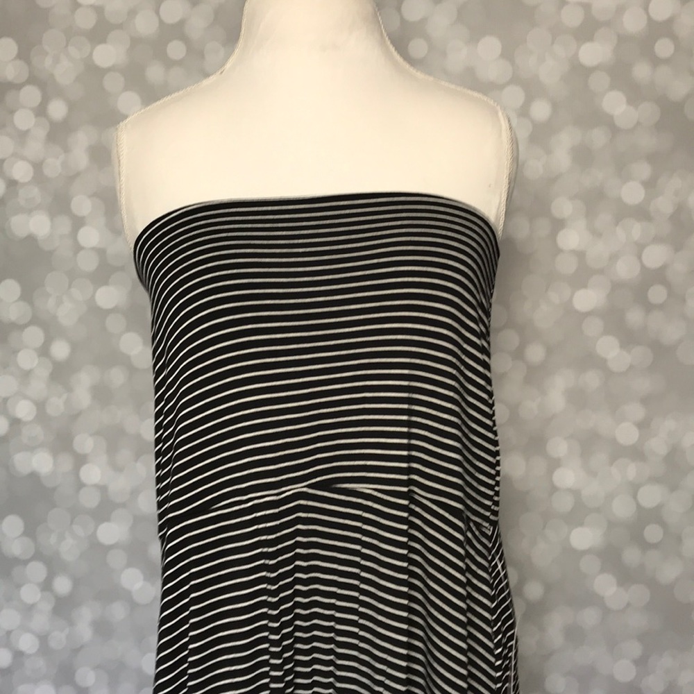 Black and white striped maxi dress - Paisley Raye